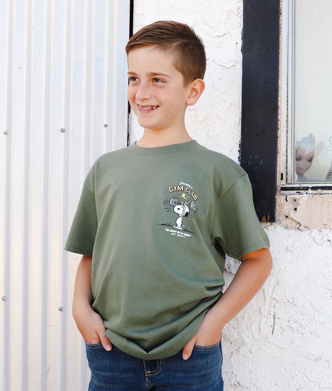 Peanuts Snoopy's Gym Club Kids Tee - - Riot Society