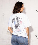 Skeleton Crane Welcome to Paradise Beach Club Womens Tee - - Riot Society