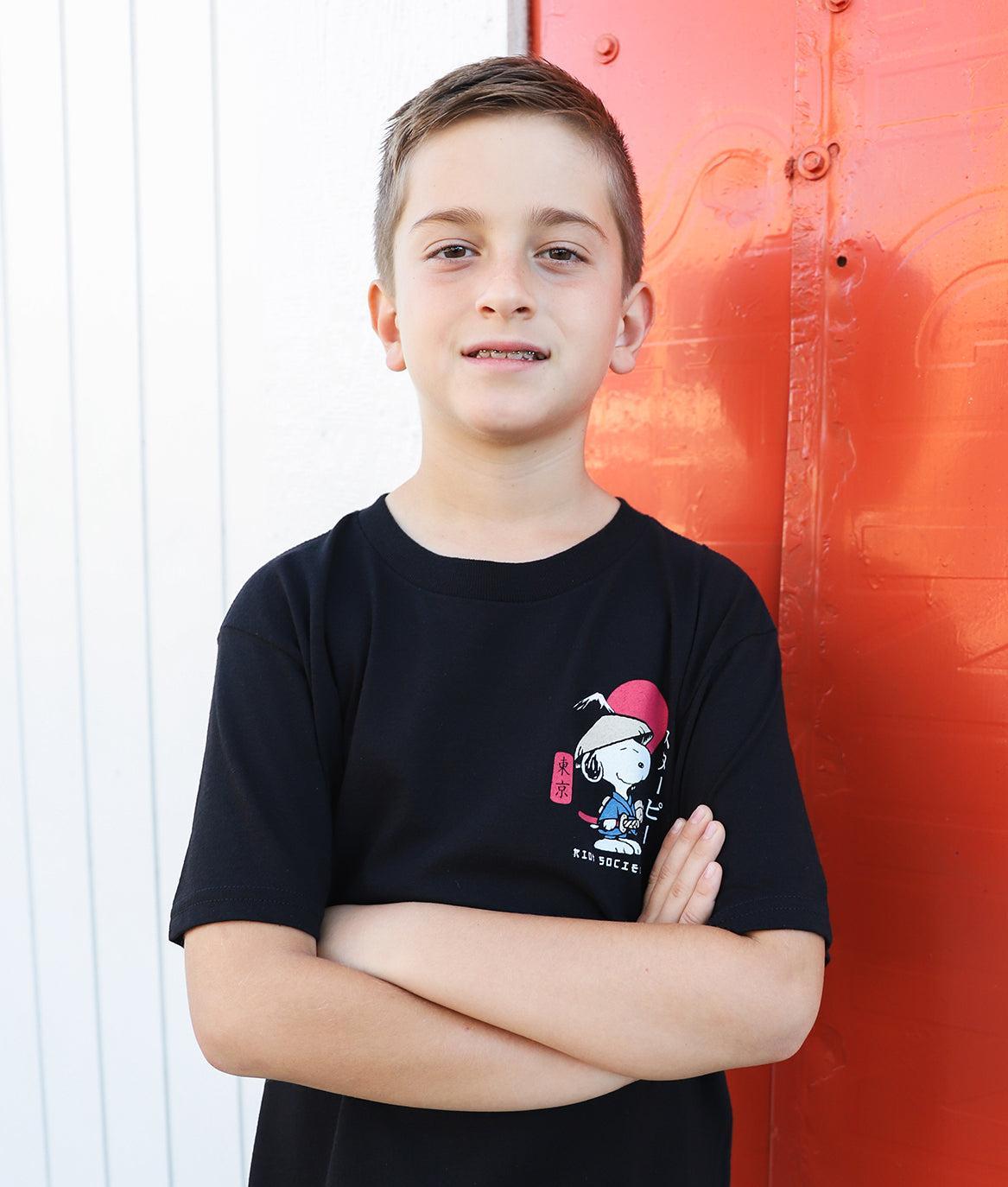 Peanuts Snoopy & Woodstock Samurai Kids Tee - - Riot Society