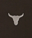 Bull Skull Embroidered Mens T-Shirt - - Riot Society