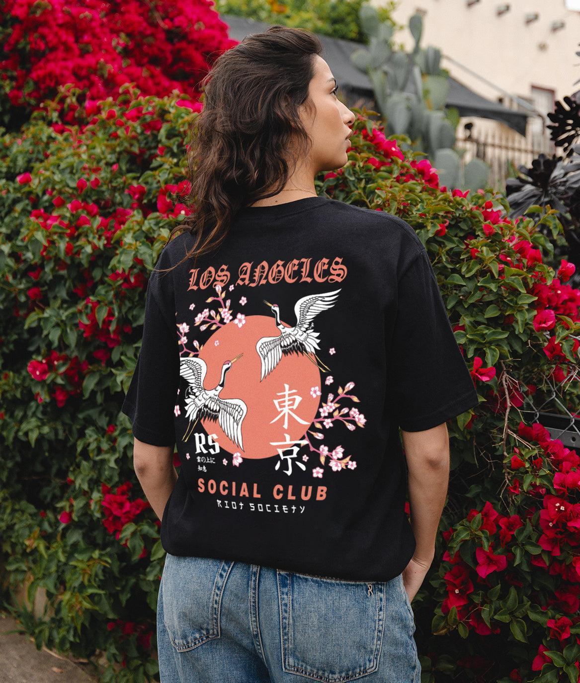 Los Angeles Cranes Social Club Womens Tee - - Riot Society