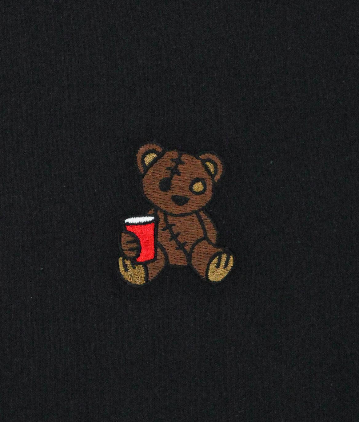 Teddy Bear Red Cup Embroidered Mens T-Shirt - - Riot Society