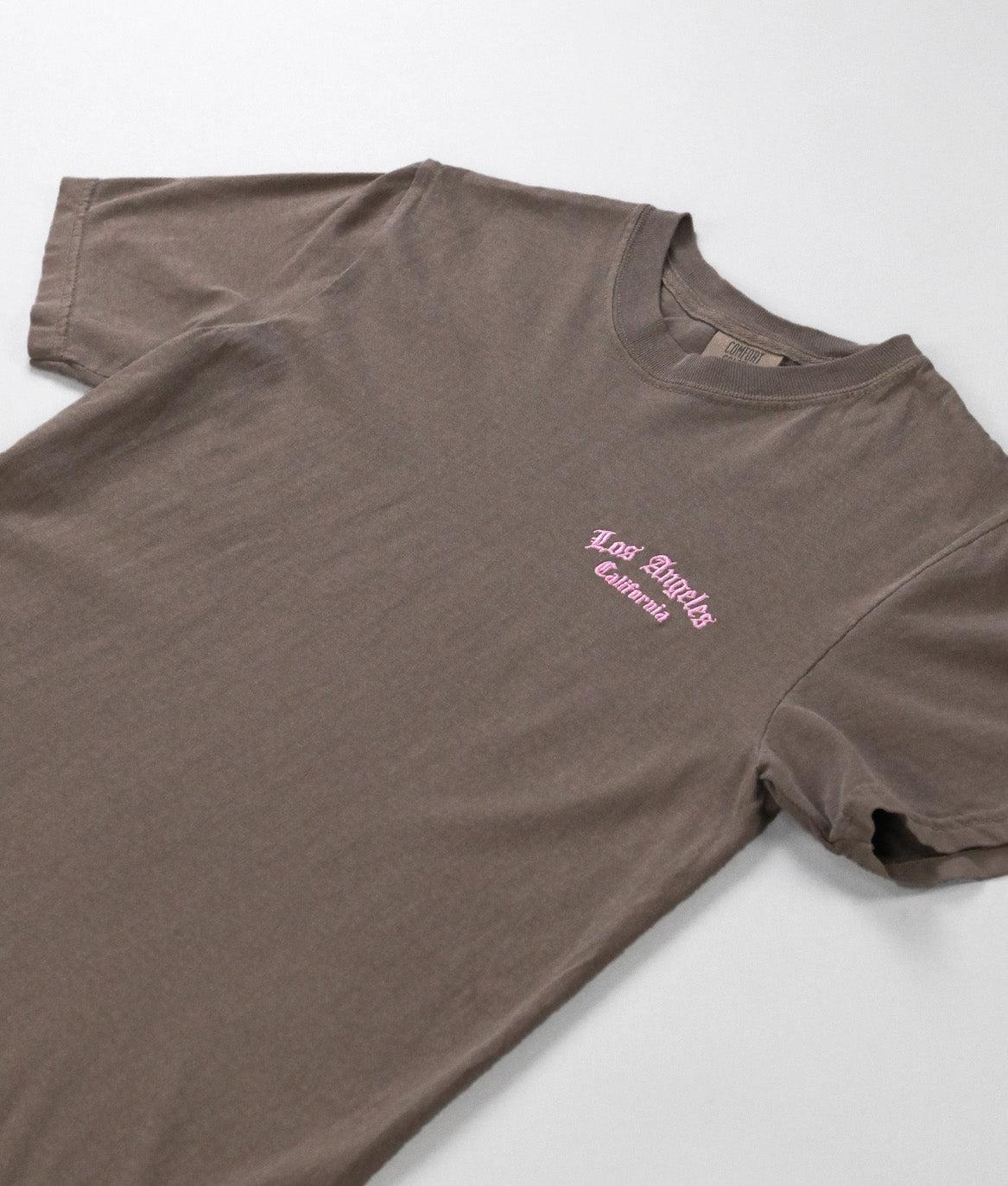 Los Angeles Embroidered Boyfriend Tee - - Riot Society