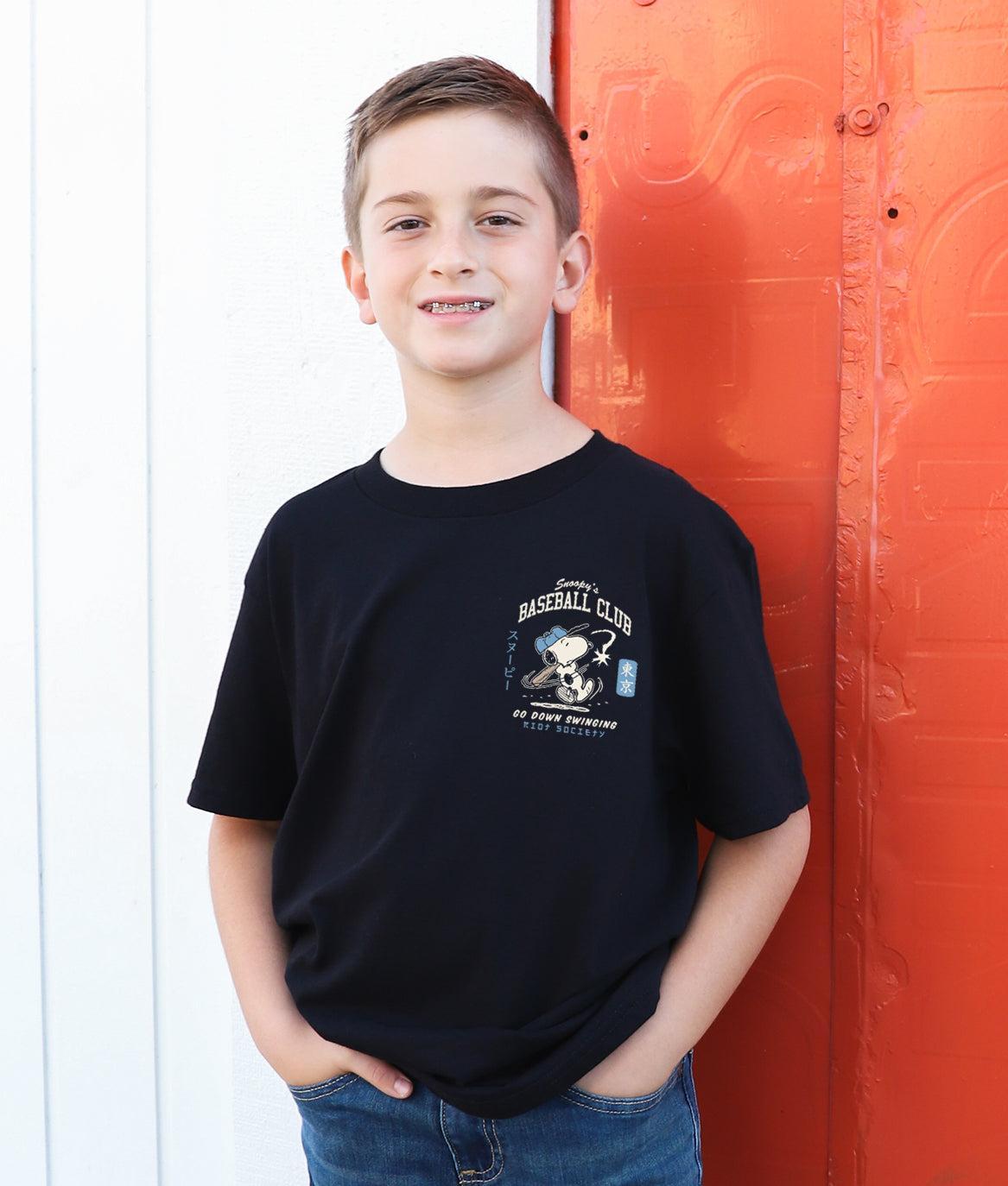 Peanuts Snoopy's Baseball Club Kids Tee - - Riot Society