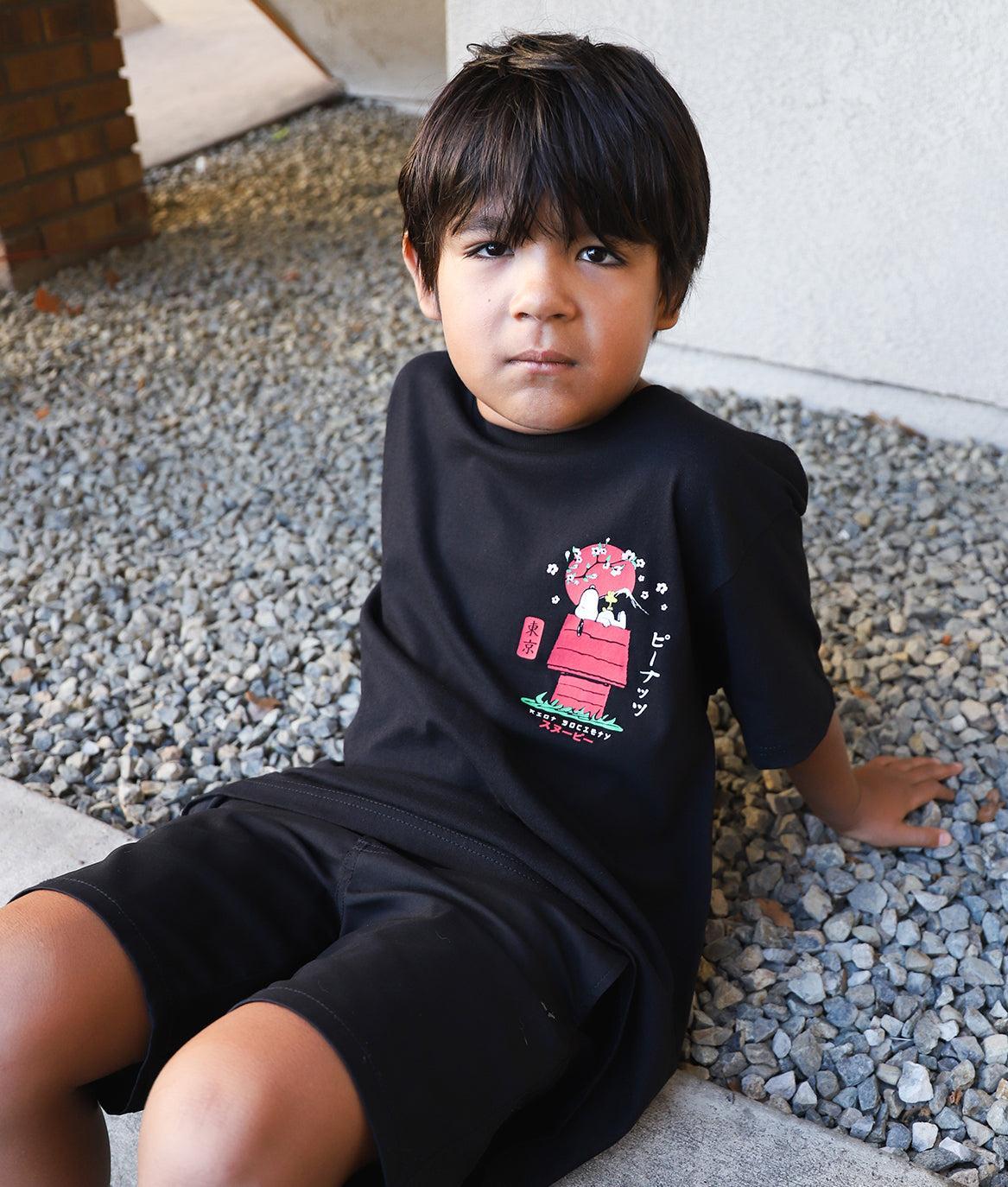 Peanuts Snoopy Doghouse Japan Kids Tee - - Riot Society