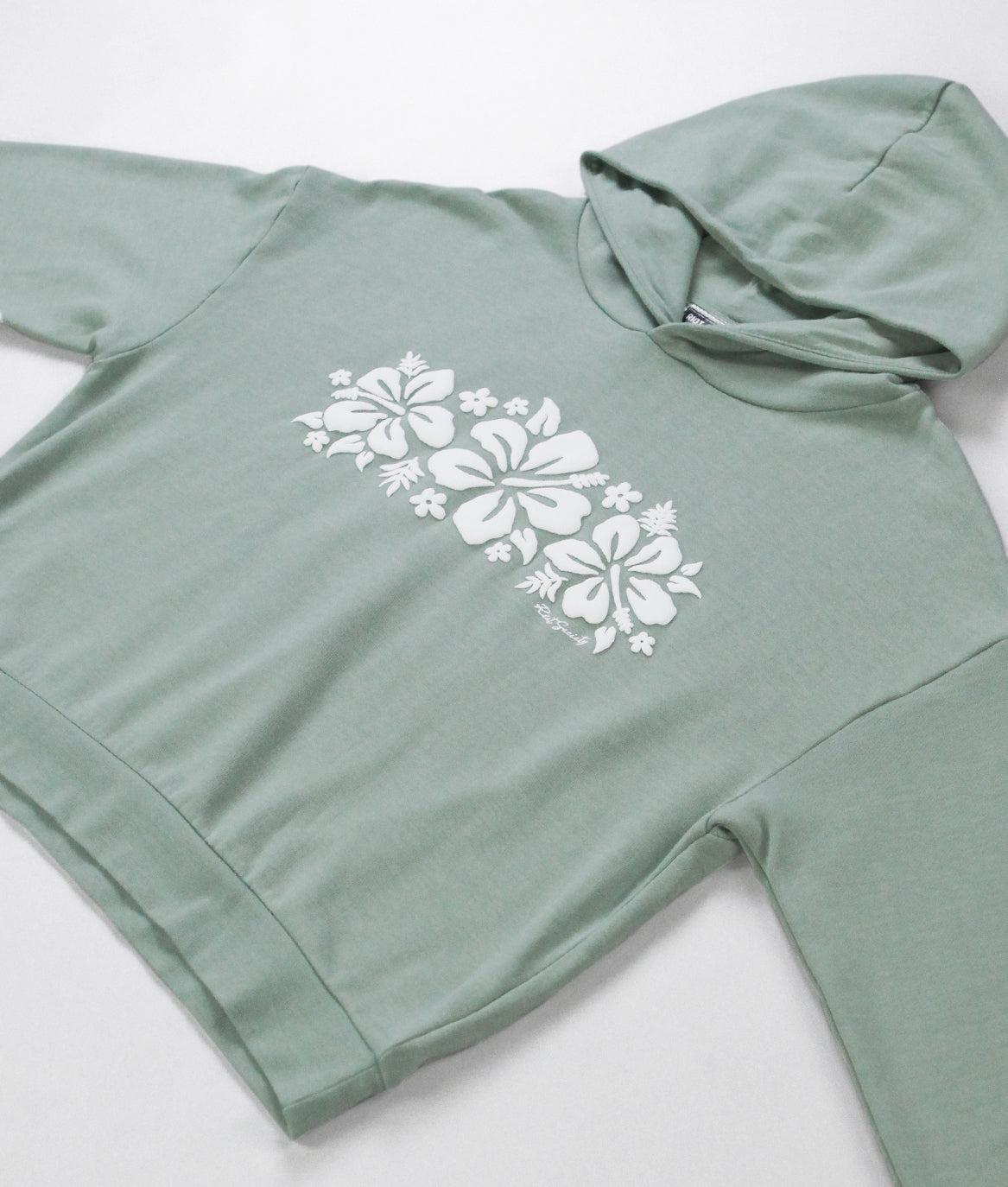 Hibiscus Puff Womens Summer Hoodie - - Riot Society