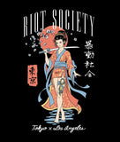 Geisha Samurai Katana Womens Tee - - Riot Society