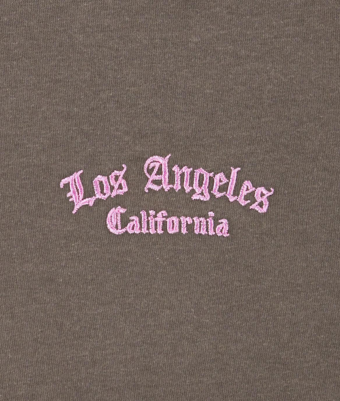 Los Angeles Embroidered Boyfriend Tee - - Riot Society