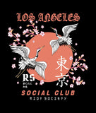 Los Angeles Cranes Social Club Womens Tee - - Riot Society