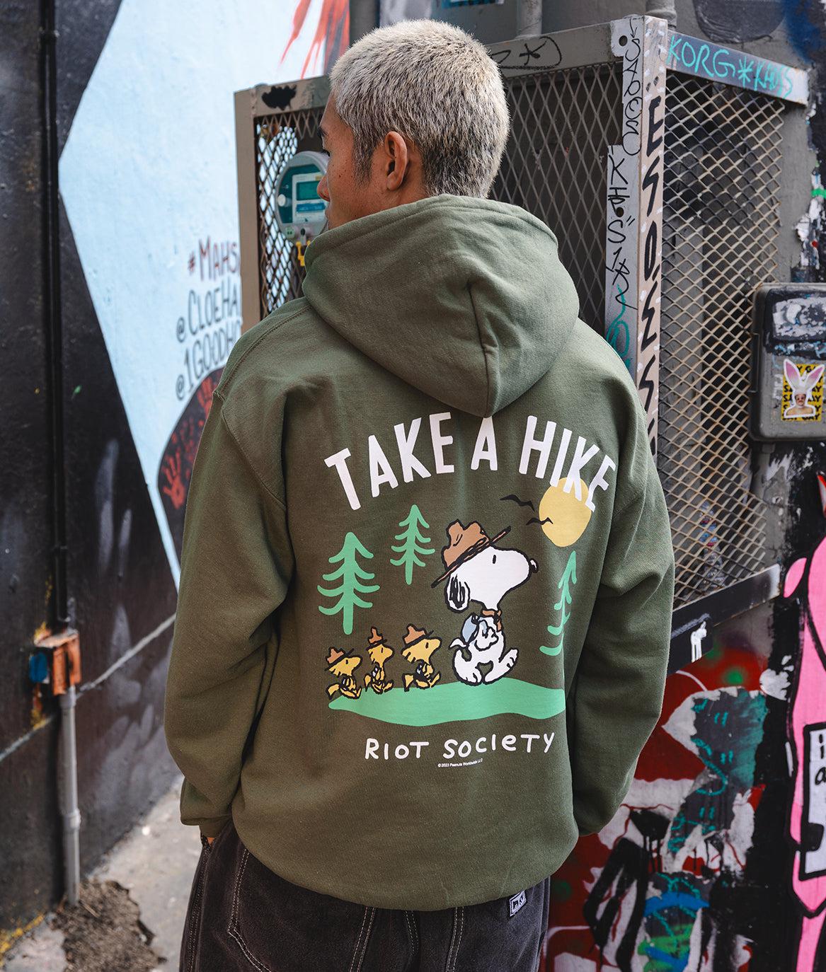 Peanuts Snoopy Take a Hike Mens Hoodie | Riot Society Clothing