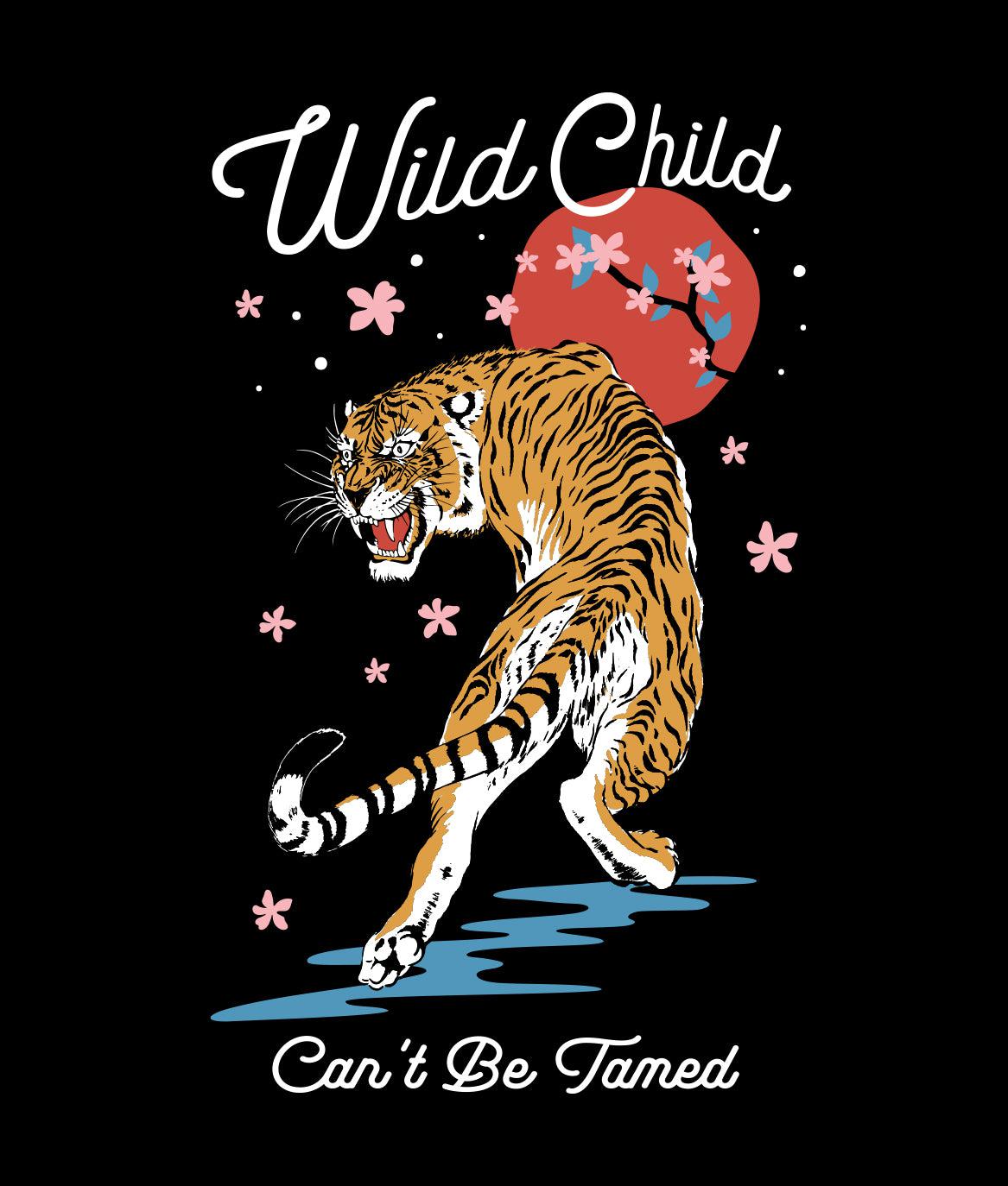 Wild Child Tiger Blossom Boyfriend Tee Sale | Riot Society Clothing