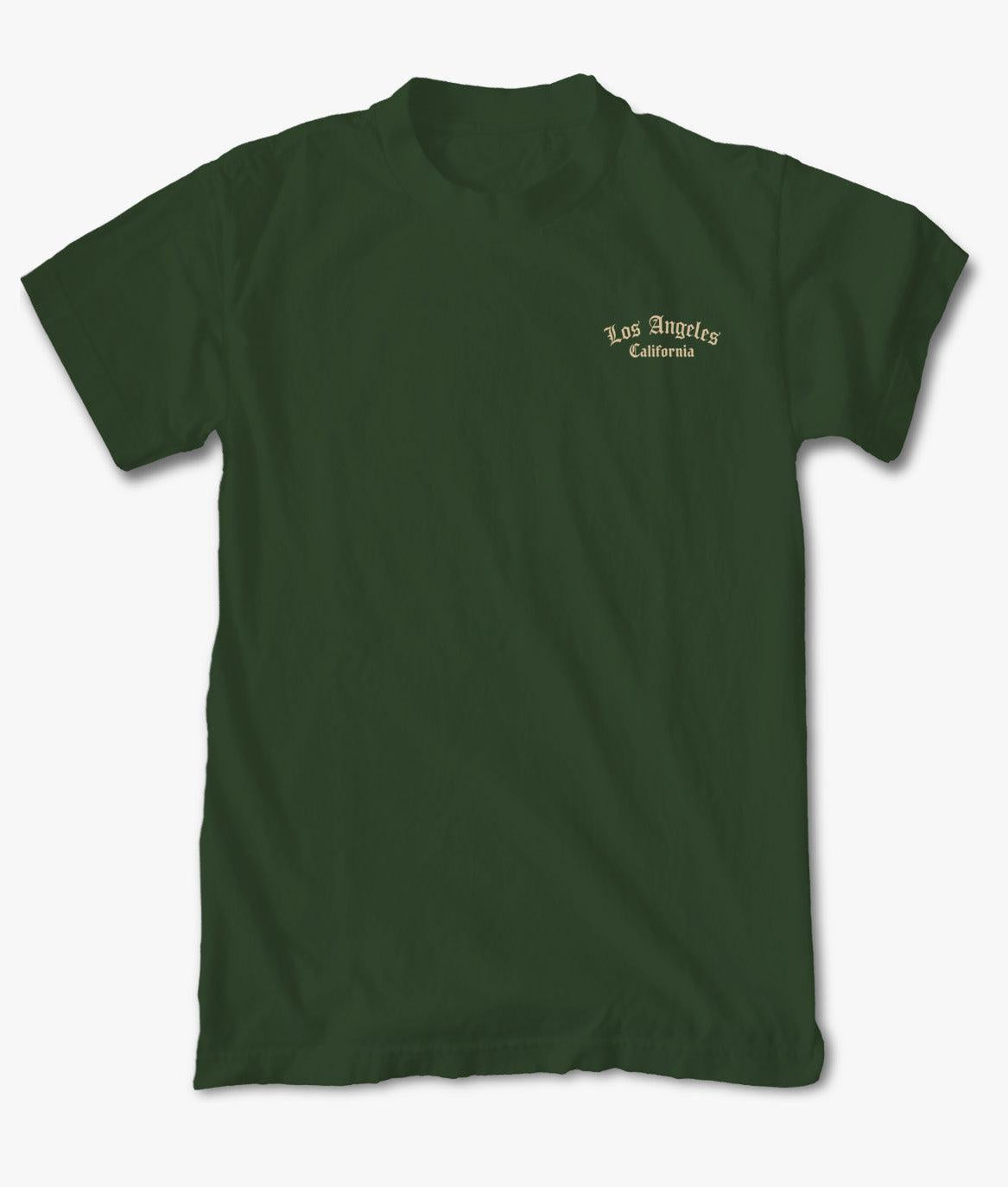Los Angeles Embroidered Mens T-shirt - - Riot Society