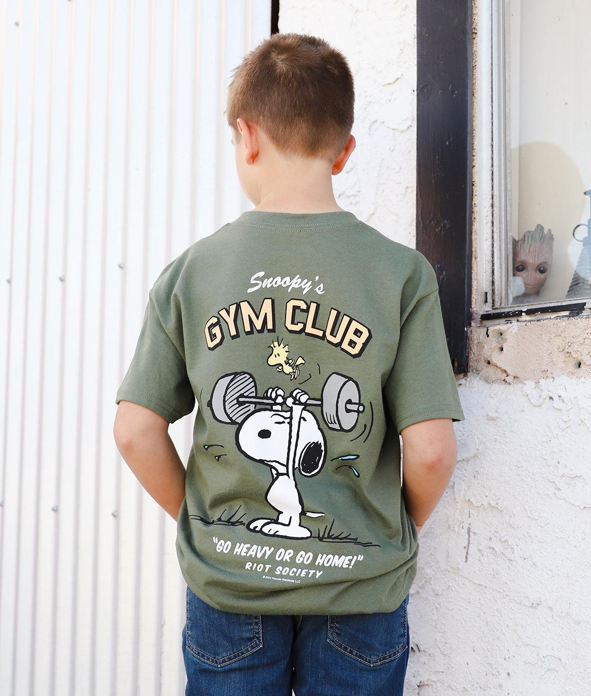 Peanuts Snoopy's Gym Club Kids Tee - - Riot Society
