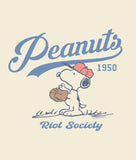 Peanuts Snoopy Baseball Boyfriend Tee - - Riot Society