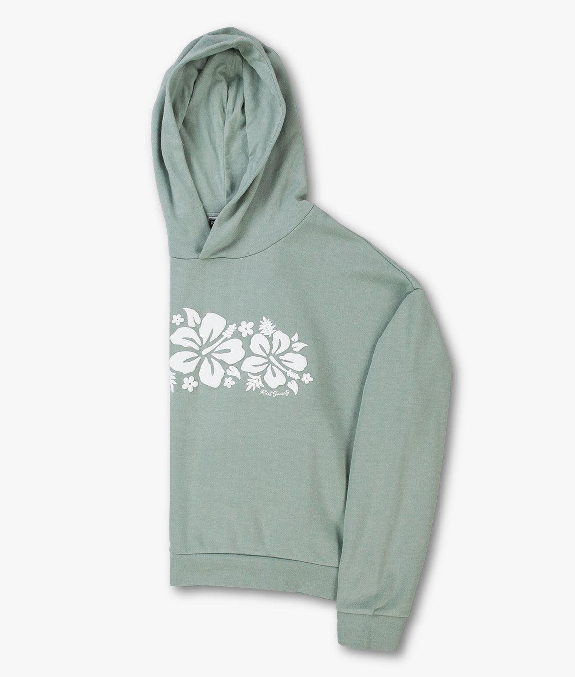 Hibiscus Puff Womens Summer Hoodie - - Riot Society
