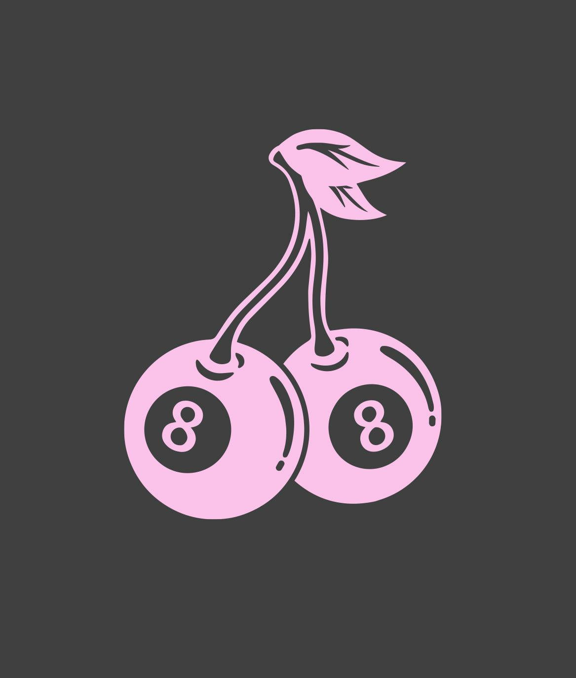 Cherries 8 Ball Feeling Lucky Puff Crop Tee - - Riot Society