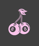 Cherries 8 Ball Feeling Lucky Puff Crop Tee - - Riot Society