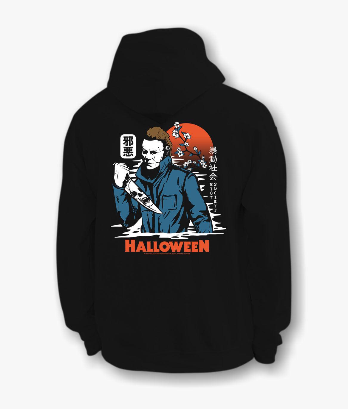 Halloween Michael Myers Kanji Womens Hoodie