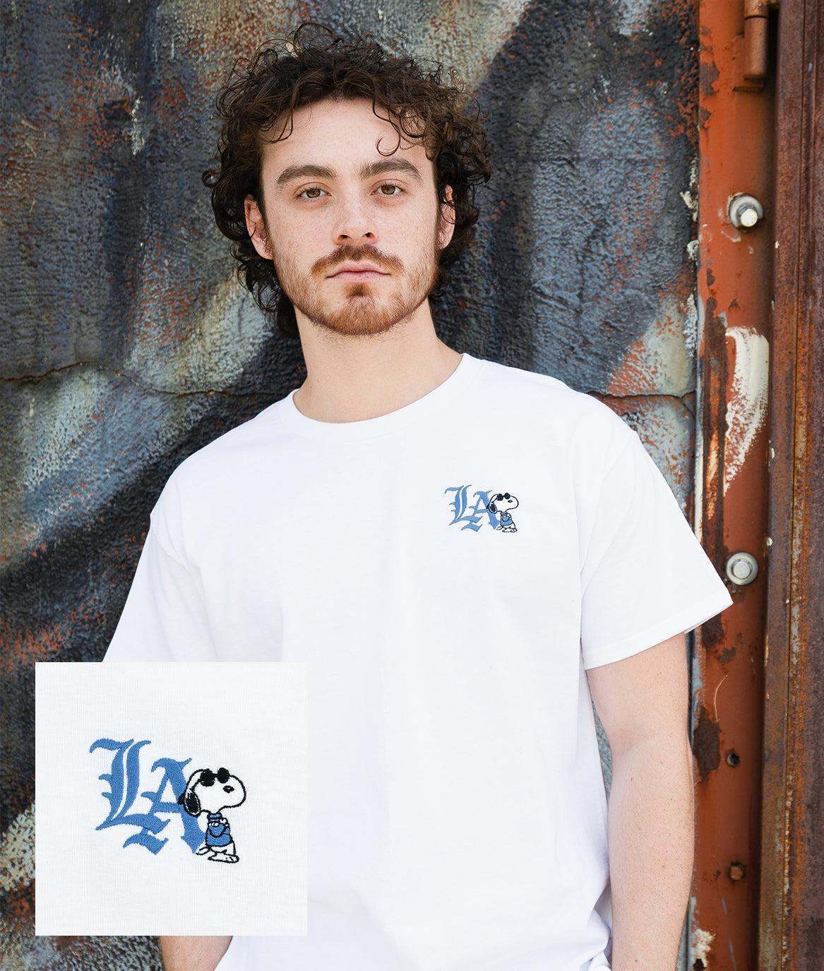 Peanuts Snoopy LA Chill Embroidered Mens T-Shirt – Riot Society