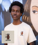 Gone Fishing Embroidered Mens T-Shirt - S - Riot Society