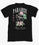 Skeleton Flamingo Paradise Beach Club Mens T-Shirt - S - Riot Society