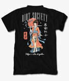 Geisha Samurai Katana Mens T-Shirt - S - Riot Society