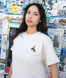 Bucking Bronco Cowboy Embroidered Womens Tee - S - Riot Society