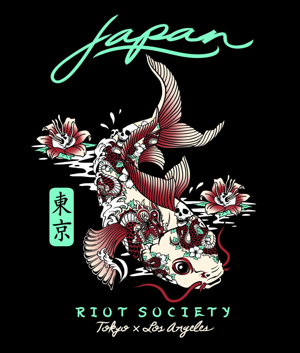 Japan Koi Tattoo Womens Tee - - Riot Society