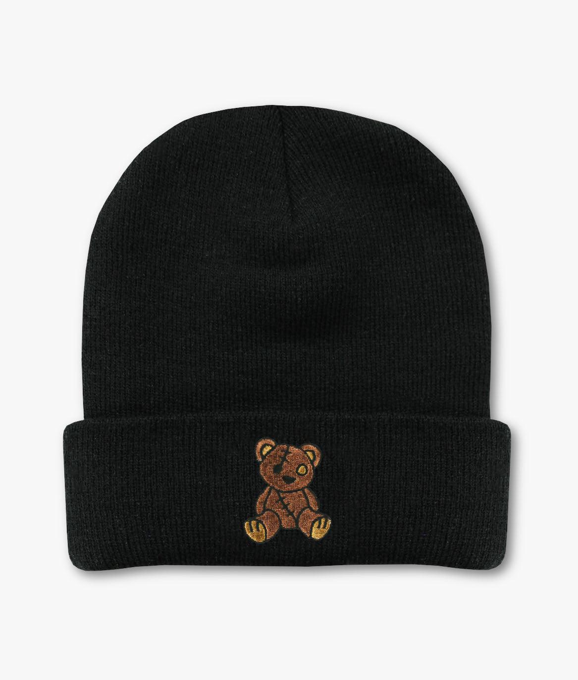 Teddy Bear Embroidered Beanie