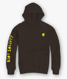 Happy Face Drip 2.0 Embroidered Mens Hoodie - S - Riot Society