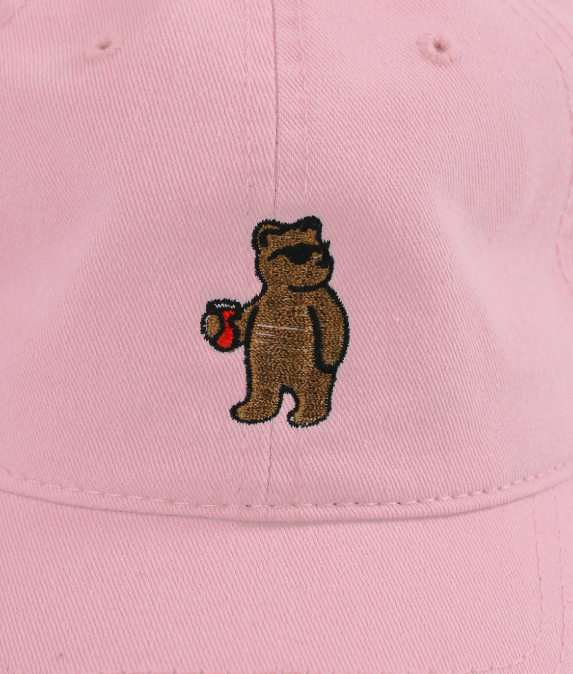 Riot Bear Embroidered Womens Dad Hat - - Riot Society