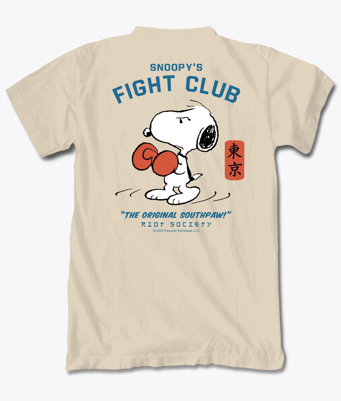 Peanuts Snoopy's Fight Club Mens T-Shirt - - Riot Society