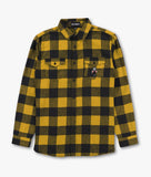 Double Red Cup Reaper Embroidered Mens Premium Yarn-Dyed Long Sleeve Flannel Shirt Sale - - Riot Society