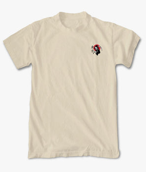 Kanji Reaper Rising Sun Embroidered Mens T-Shirt - - Riot Society