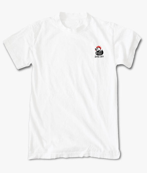 ★ SHALOM★ White Duck In Trouble Tee HM Shadow Duck All In T White – Hurricane Marsh Outfitters