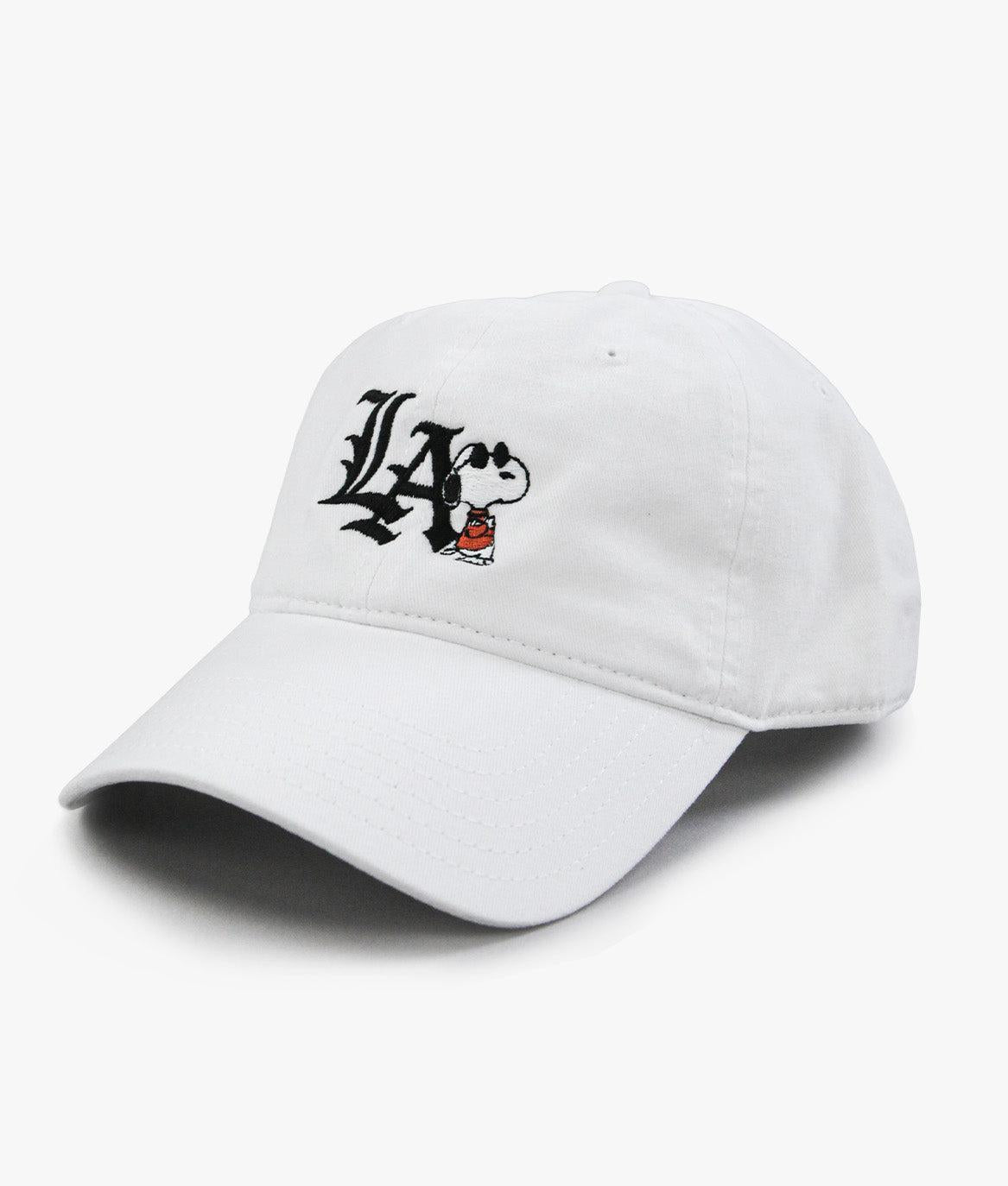 Peanuts Snoopy LA Chill Embroidered Dad Hat - White - - Riot Society