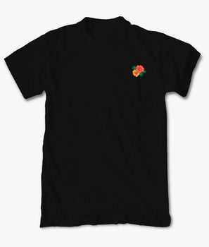 Hibiscus Embroidered Womens Tee - - Riot Society