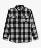 Cactus Skull Embroidered Unisex Premium Yarn-Dyed Long Sleeve Flannel Shirt Sale - - Riot Society