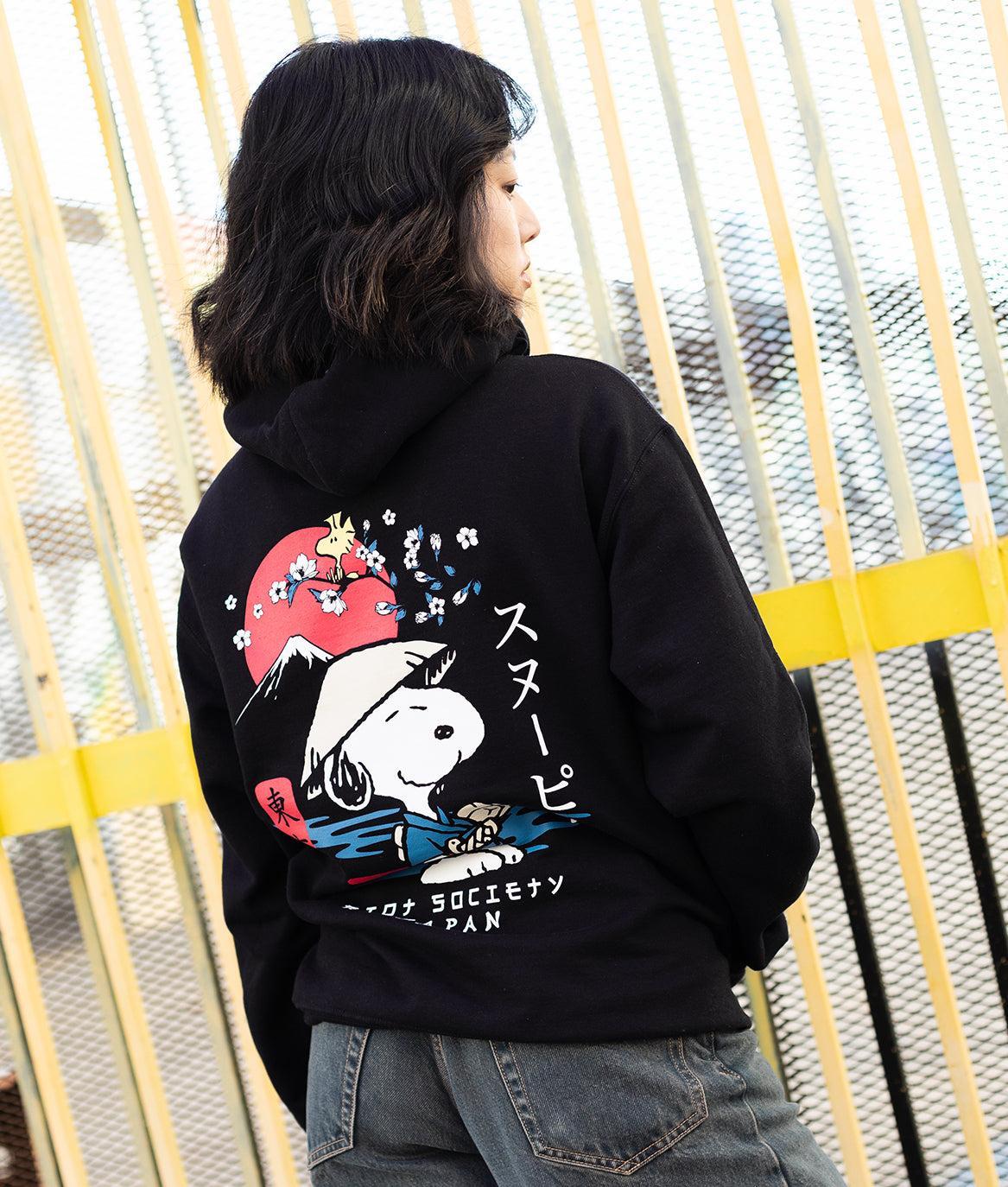 Peanuts Snoopy & Woodstock Samurai Womens Hoodie - - Riot Society