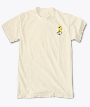 Peanuts Woodstock Talk is Cheep Embroidered Mens T-Shirt - - Riot Society