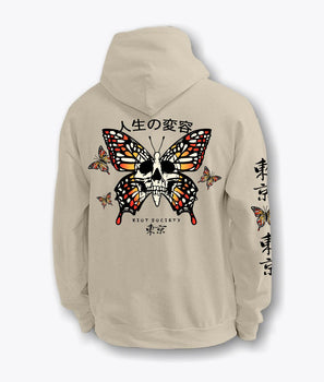 Butterfly Skull Womens Hoodie Sale - - Riot Society