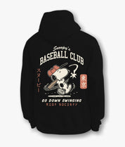Peanuts Snoopy's Baseball Club Kids Hoodie - Black - - Riot Society
