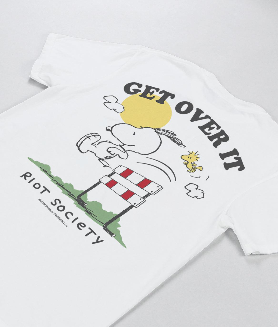 Peanuts Snoopy & Woodstock Get Over It Boyfriend Tee - - Riot Society