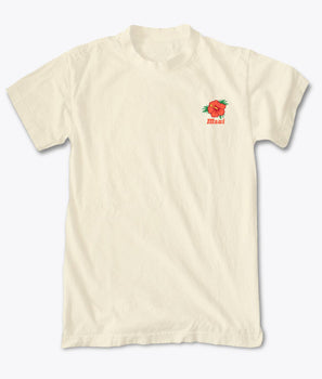 Hibiscus Maui Embroidered Mens T-Shirt - - Riot Society