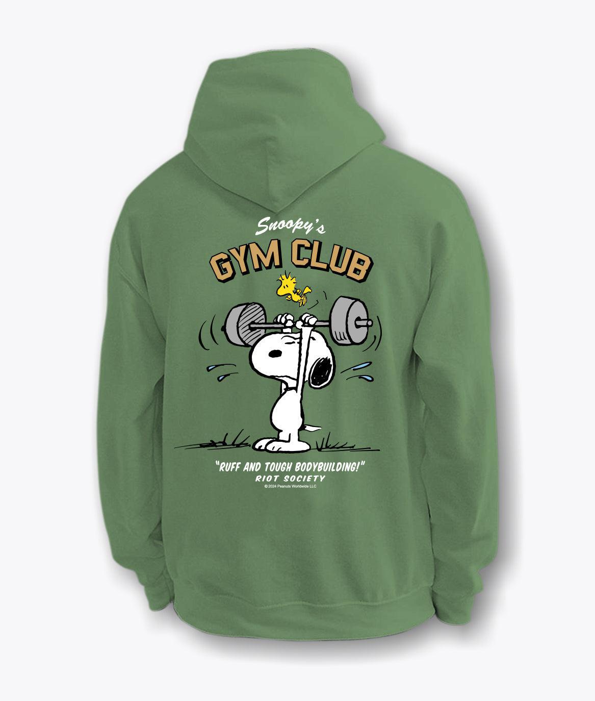 Peanuts Snoopy's Gym Club Mens Hoodie - - Riot Society