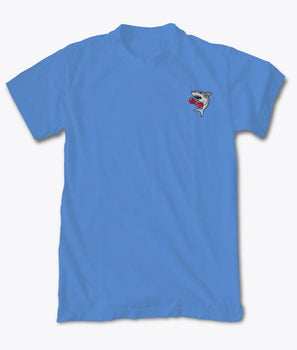 Boxing Shark Embroidered Mens T-Shirt Sale - - Riot Society
