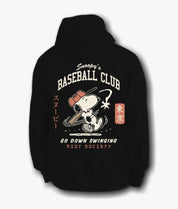 Peanuts Snoopy's Baseball Club Mens Hoodie - - Riot Society