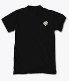 Woozy Face Flower Embroidered Mens T-Shirt - - Riot Society