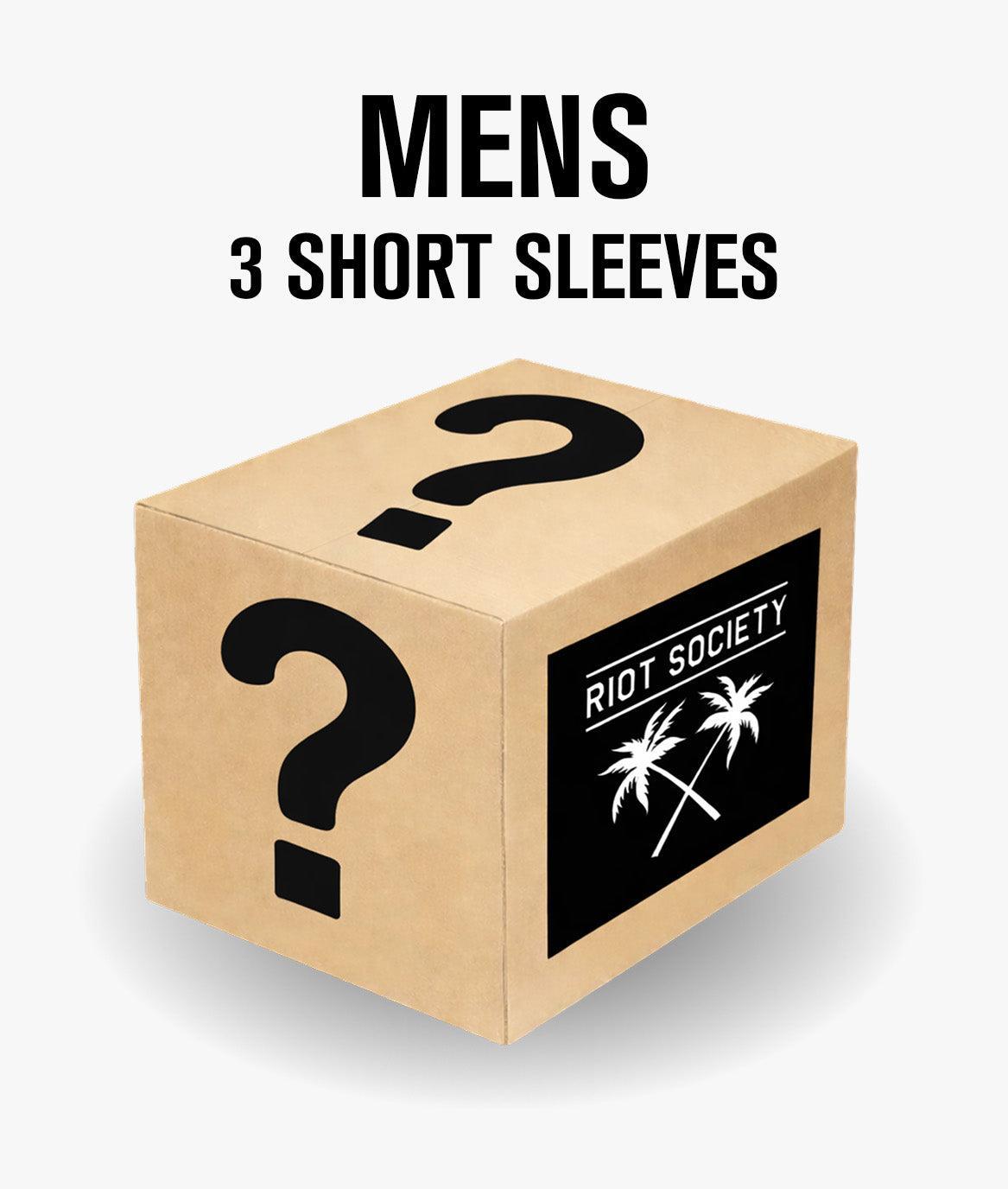 3 Mens T-Shirts Mystery Box - - Riot Society
