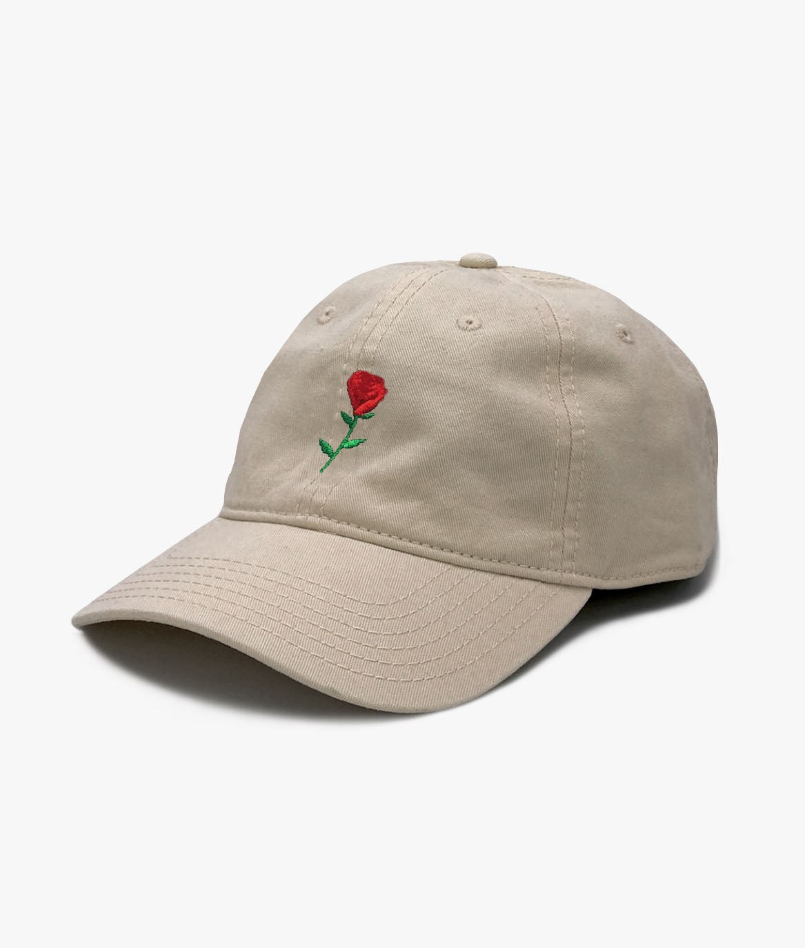 Rose Embroidered Dad Hat - - Riot Society